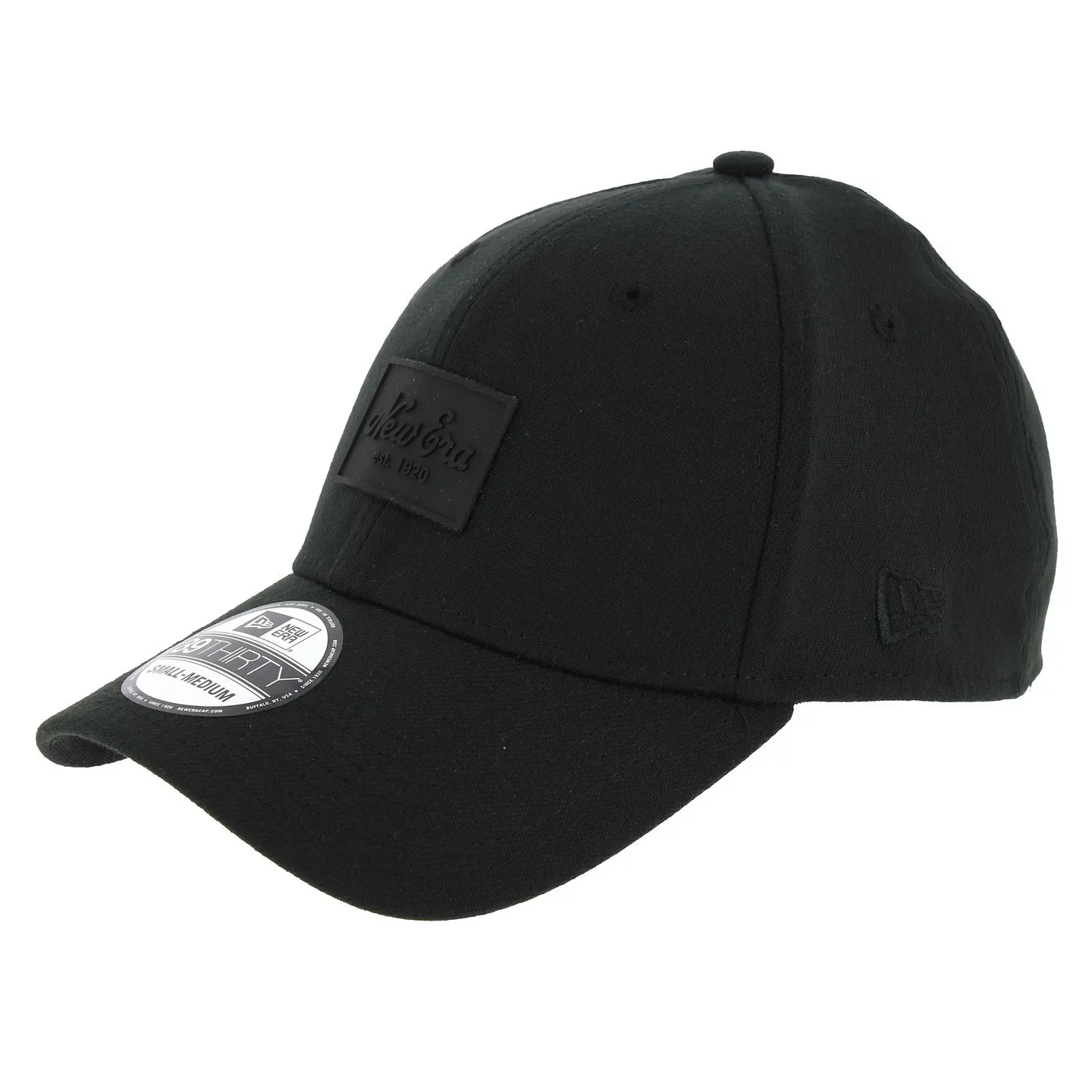 Casquette Baseball Fitted Patched Tone Noir - New Era Reference : 2628 | Chapellerie Traclet