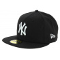 Fitted Cap Basics Yankees NY Wool Black - New Era