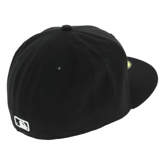 Casquette Fitted Basics Yankees NY Laine Noir - New Era Casquette Fitted Basics Yankees NY Laine Noir - New Era