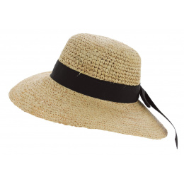 Natural Straw Legzira Wide-Brimmed Hat - Traclet