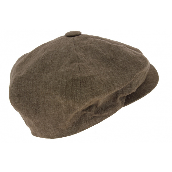 Casquette Irlandaise Wicklow Lin Marron - City Sport Casquette Irlandaise Wicklow Lin Marron - City Sport