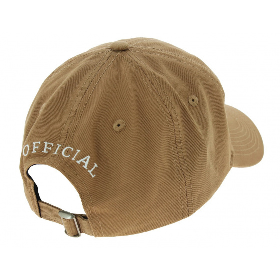 Miles Cotton Strapback Cap Beige - Official
