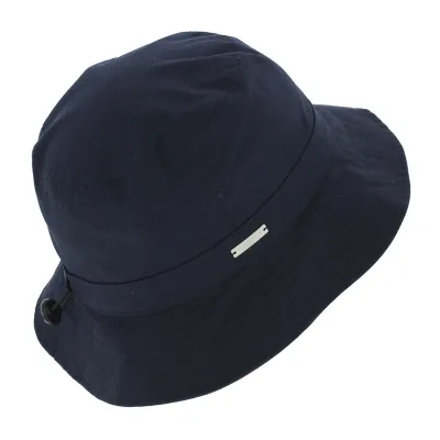 Waterproof Cotton Bohpal Bucket Hat in Navy - Seeberger Reference: 6302 | Traclet Hat Shop