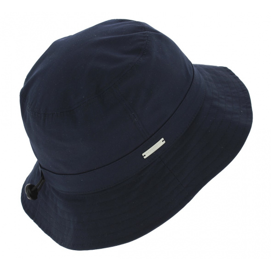 Waterproof Cotton Bohpal Bucket Hat in Navy - Seeberger