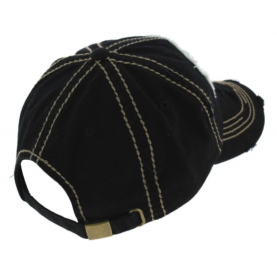 Casquette Strapback American Classic Coton Noir - Kbthos Casquette Strapback American Classic Coton Noir - Kbthos