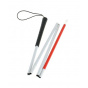 White Folding Guide Cane for Visually Impaired - Fayet