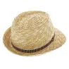 Natural Straw Pachuca Trilby Hat - Traclet Reference: 5372 | Traclet Hat Shop