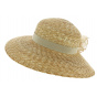 Marzial Summer Wide-Brimmed Hat Natural Straw - Traclet