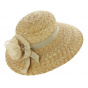 Marzial Summer Wide-Brimmed Hat Natural Straw - Traclet