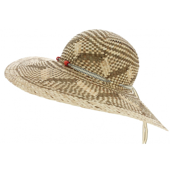 Banderia Summer Sun Hat Two-Tone Natural Straw - Traclet