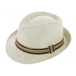 Trilby Tuscany Natural Cream Straw Hat - Traclet