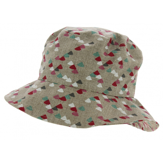 Telia Cotton Beige Rain Bucket Hat - Mtm