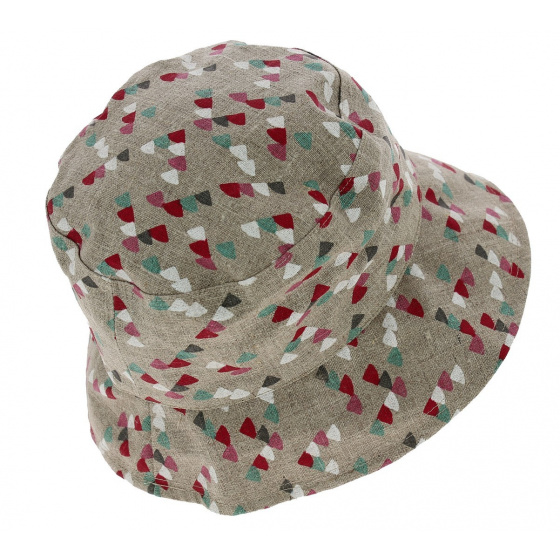 Telia Cotton Beige Rain Bucket Hat - Mtm