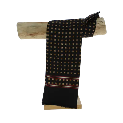 Echarpe soie homme noir- City Sport  Reference : 5058 | Chapellerie Traclet