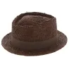 Chapeau Fédora Arbor Raphia Marron - Brixton Reference : 2589 | Chapellerie Traclet