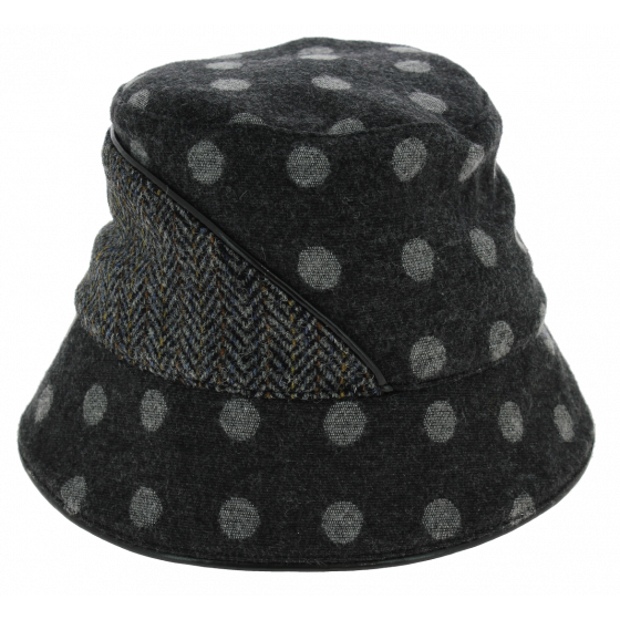Anthracite Wool Tinker Bucket Hat with Fleece Lining - Mtm