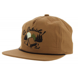 The Great Outdoors Cotton Strapback Cap Camel - Coal