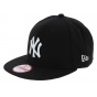 Yankees Of NY Snapback Cap Cotton Black & White - New Era