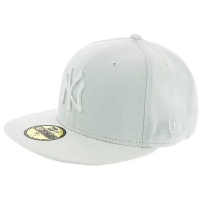 Casquette Fitted Basics 59 Fifty Yankees NY Blanc - New Era Reference : 6485 | Chapellerie Traclet