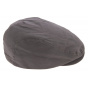 Charcoal Grey Cotton Flat Cap - Kangol