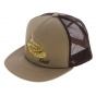 The Wilds Beige & Brown Cotton Trucker Cap - Coal