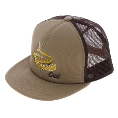 The Wilds Cotton Trucker Cap Beige & Brown - Coal Reference: 5172 | Traclet Hat Shop
