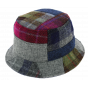 Banbridge Patchwork Harris Tweed Bucket Hat - Traclet