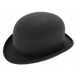 Newport Grey Fur Felt Bowler Hat - Guerra
