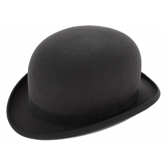 Newport Grey Fur Felt Bowler Hat - Guerra