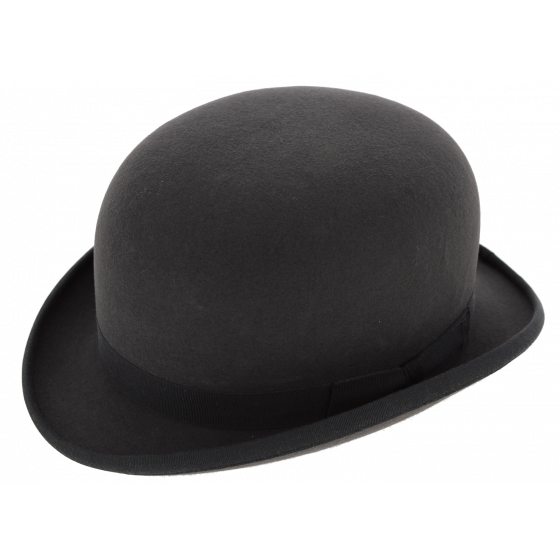 NewPort Melon Hat Felt Grey Hair - Wegener