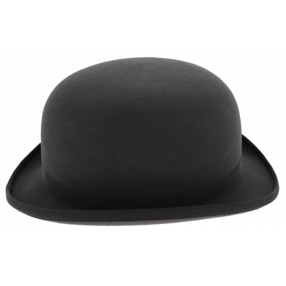 Chapeau Melon NewPort Feutre Poil Gris - Guerra