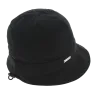 Casquette Visière Serena Coton Noir - Seeberger  Reference : 6320 | Chapellerie Traclet