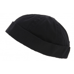 Waterproof Cotton Docker Beanie Rotterdam Black - Traclet