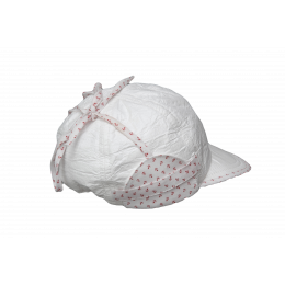 Baby Cap "Chloé" with Ear Protectors Anti-UV Red - Soway