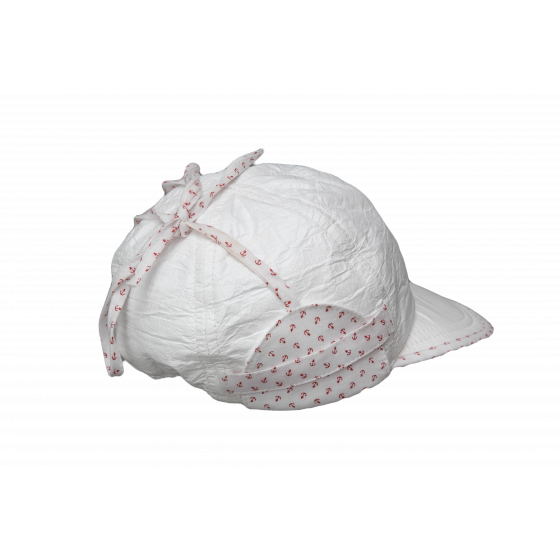 Baby Cap "Chloé" with Ear Protectors Anti-UV Red - Soway