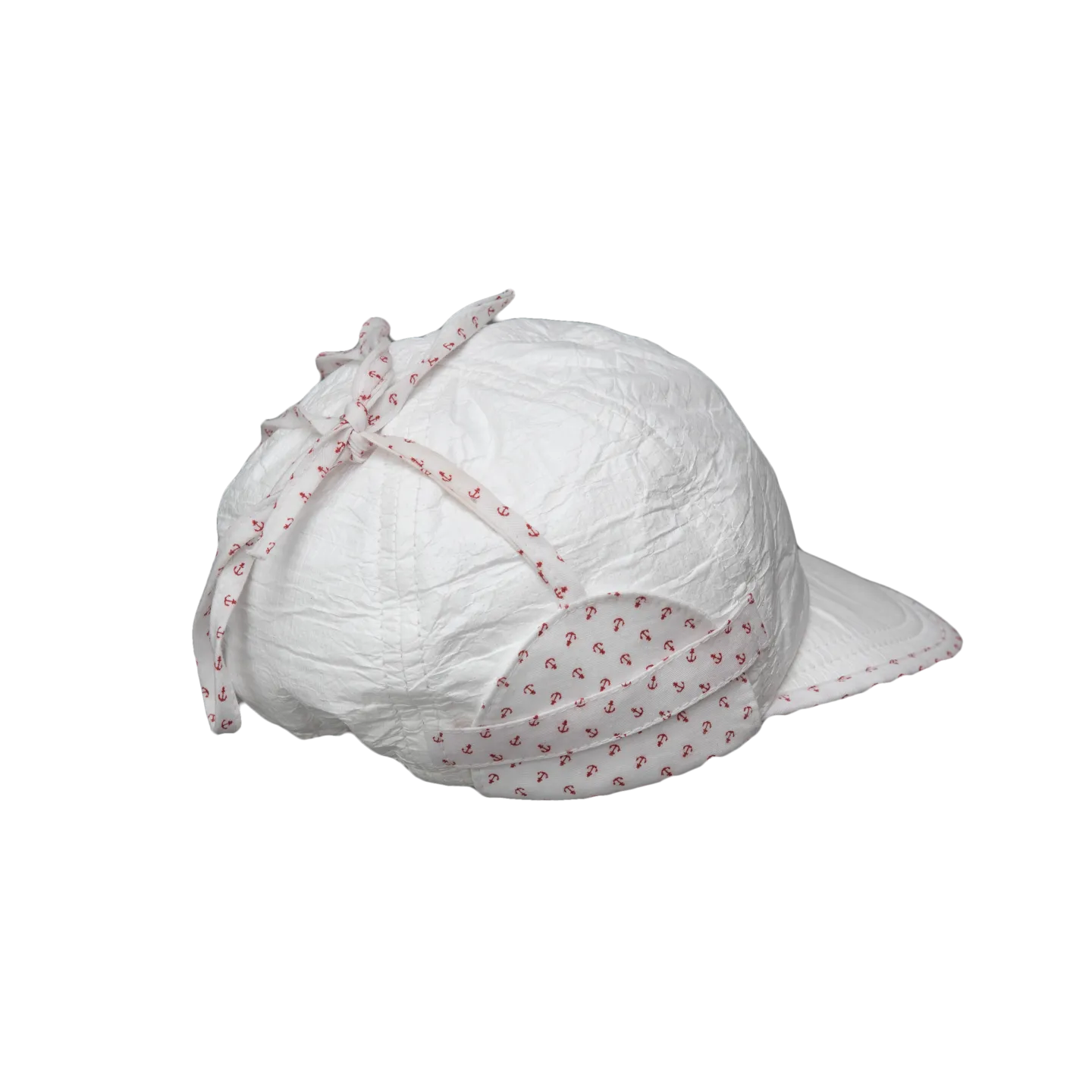 Casquette Bébé « Chloé » Protège-oreilles Anti-UV Rouge - Soway Reference : 7374 | Chapellerie Traclet