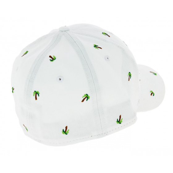 Casquette Baseball Fitted Palmtree Coton Blanc - New Era