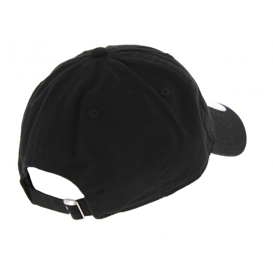 Black Cotton LA Dodgers Strapback Cap - New Era