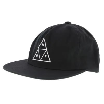 Triple Triangle Cotton Snapback Cap Black - Huf Reference: 3709 | Chapellerie Traclet