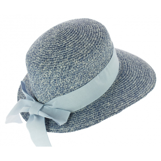 Tripoli Blue Paper Straw Cap - Marone Tripoli Blue Paper Straw Cap - Marone