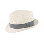 White Straw Trilby Cliff Hat