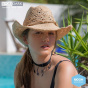 Lavina Raffia Straw Cowboy Hat - Rigon Headwear