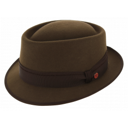 Lorenzo Brown Felt Trilby Hat - Mayser