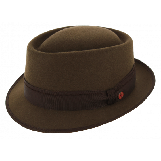 Lorenzo Brown Felt Trilby Hat - Mayser