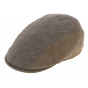Shabby Chic Flat Cap Linen & Cotton Gray - Marone
