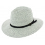 Traveller Valencia Paper Straw Hat White & Gray - Marone