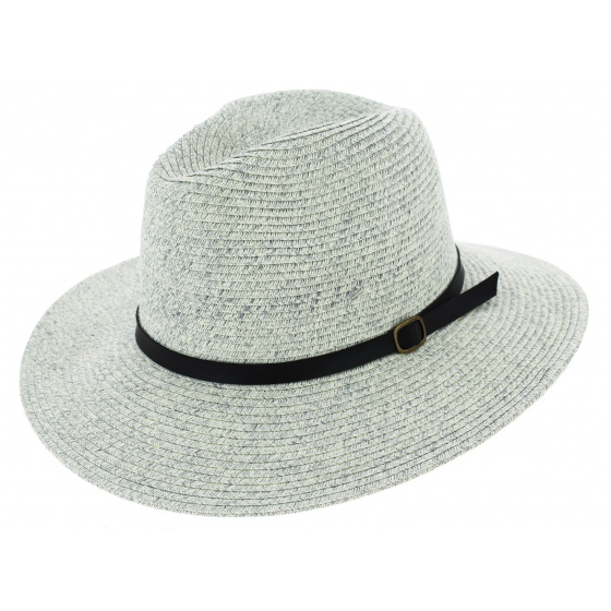 Traveller Valencia Paper Straw Hat White & Gray - Marone