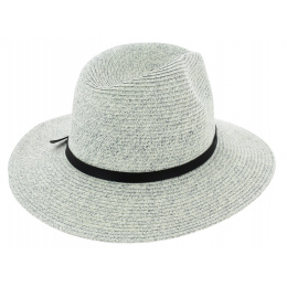Traveller Valencia Paper Straw Hat White & Gray - Marone