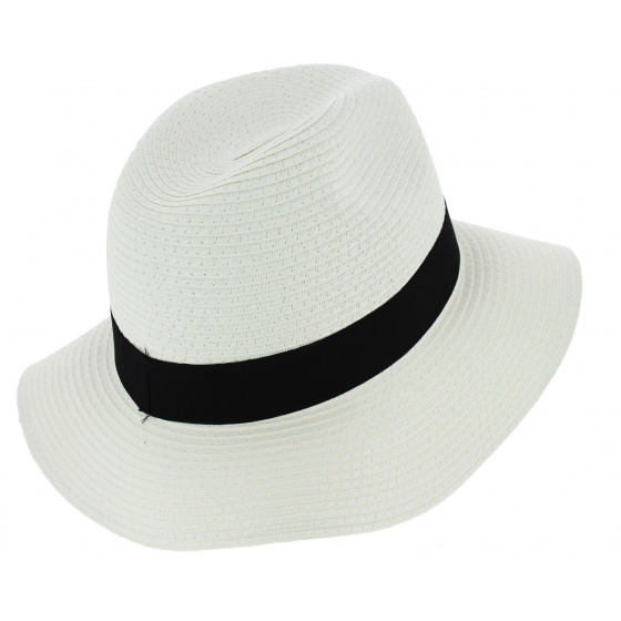 Chapeau Traveller Acapulco Paille Papier Blanc - Traclet Chapeau Traveller Acapulco Paille Papier Blanc - Traclet