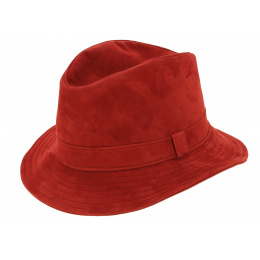 Red Renna Leather Traveller Hat - Traclet